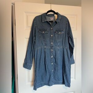 NWT Levi’s Denim Button-Up Dress
